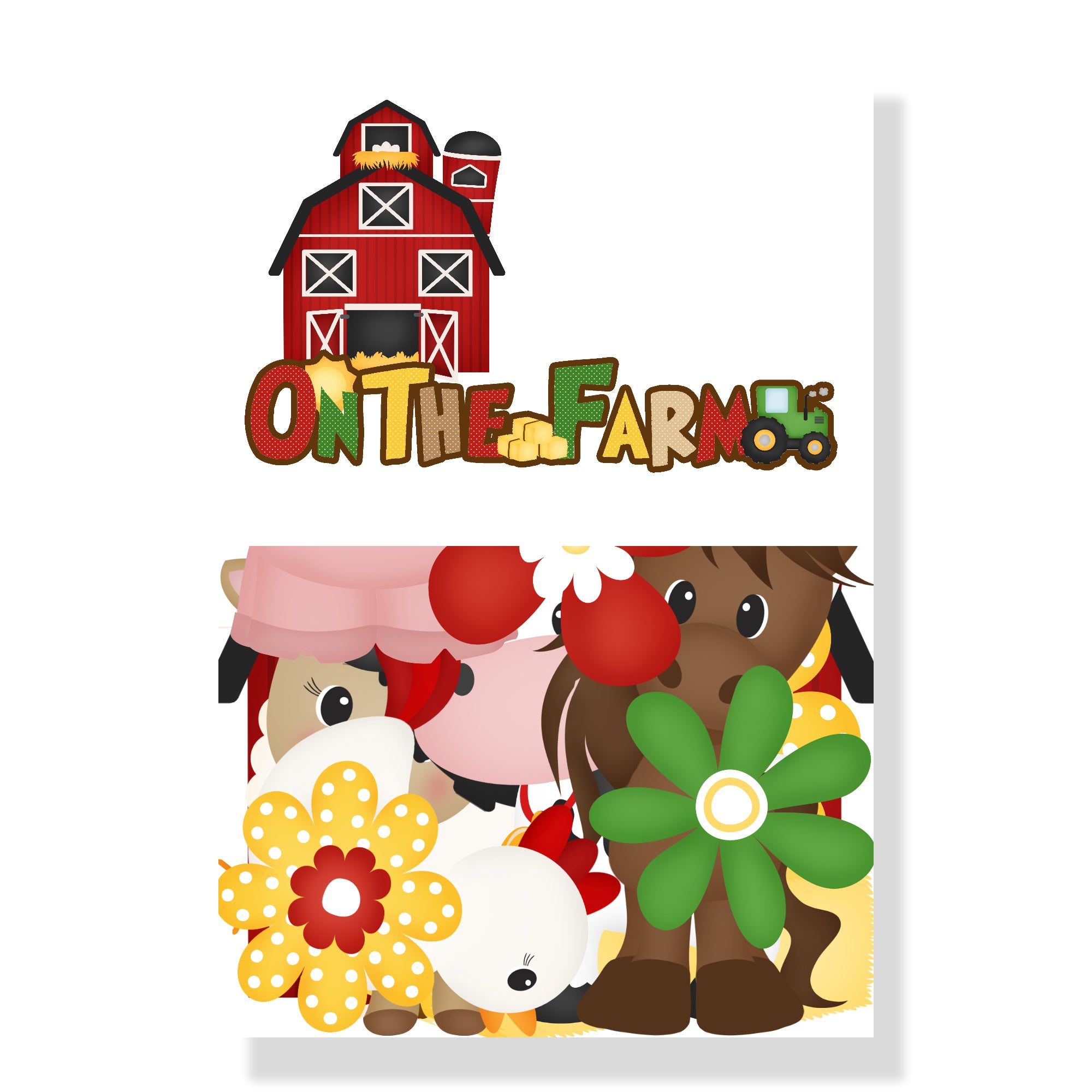 On The Farm Collection Laser Cut Scrapbook Ephemera Embellishments by SSC Designs