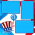 Patriotic Collection Happy Independence Day Fireworks (2) - 12 x 12 Premade, Printed Scrapbook Pages by SSC Designs