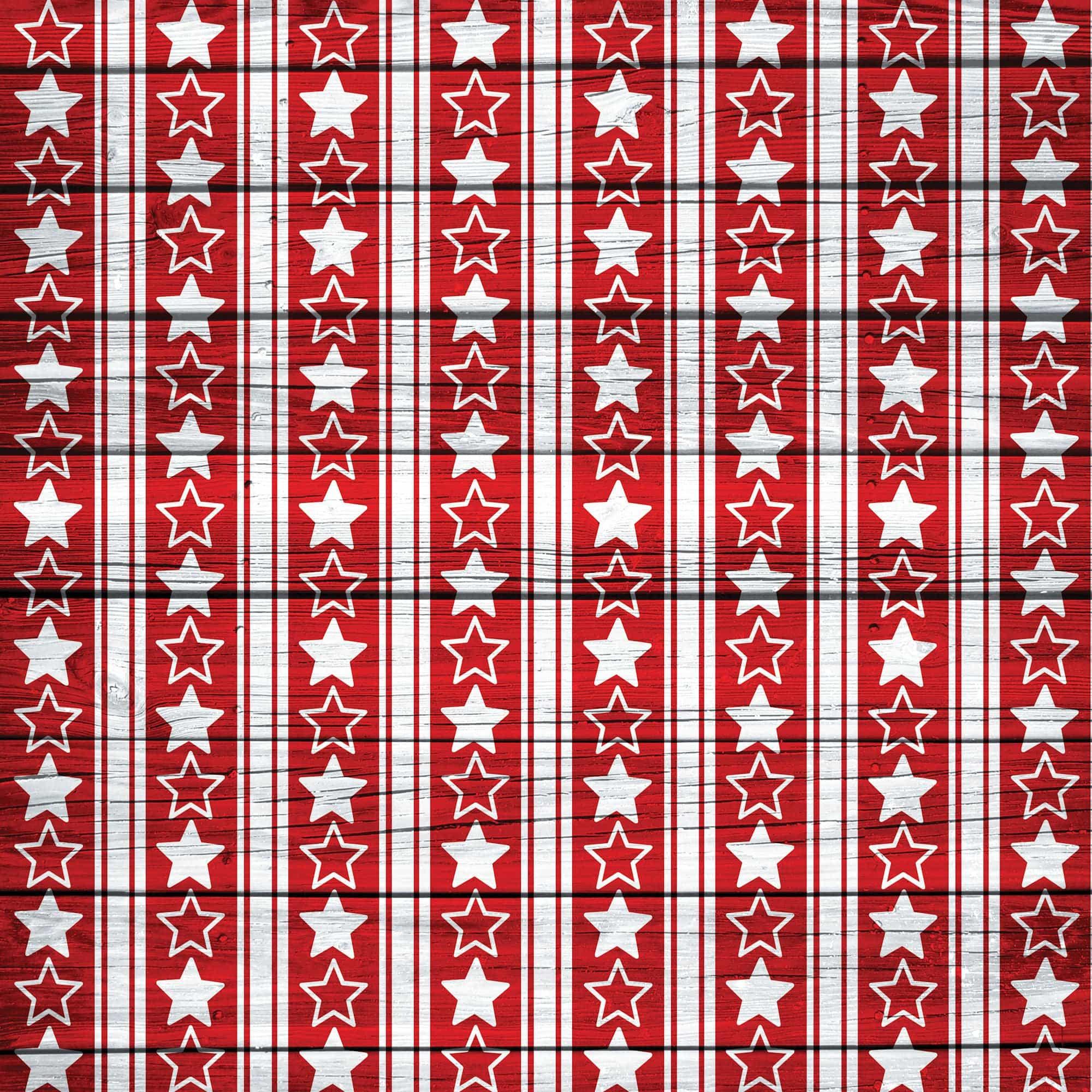 Patriotic Pups Collection King Cavalier 12 x 12 Double-Sided Scrapbook Paper by SSC Designs - Scrapbook Supply Companies