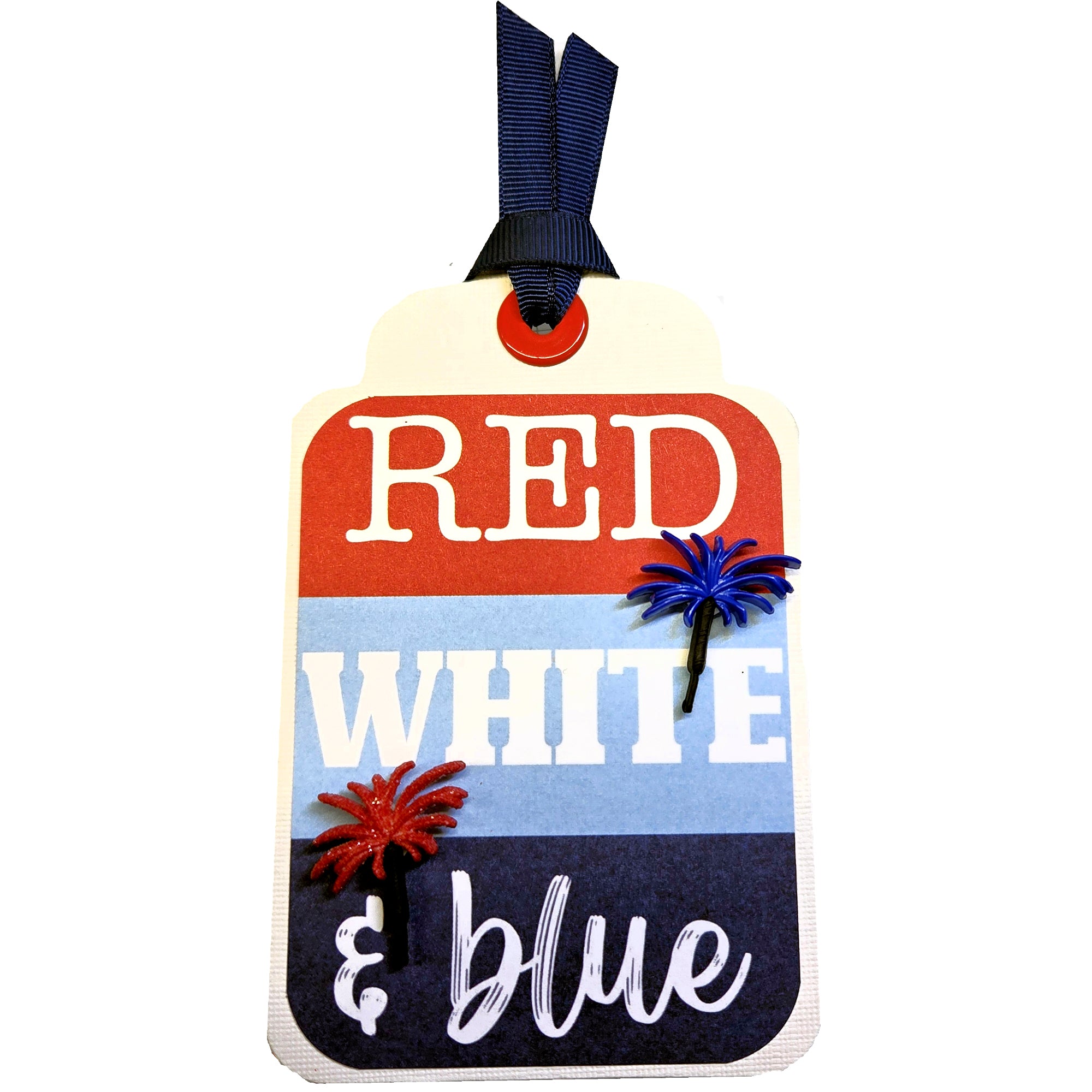 Terrific Tags Collection Red, White & Blue Accent Tag by SSC Designs