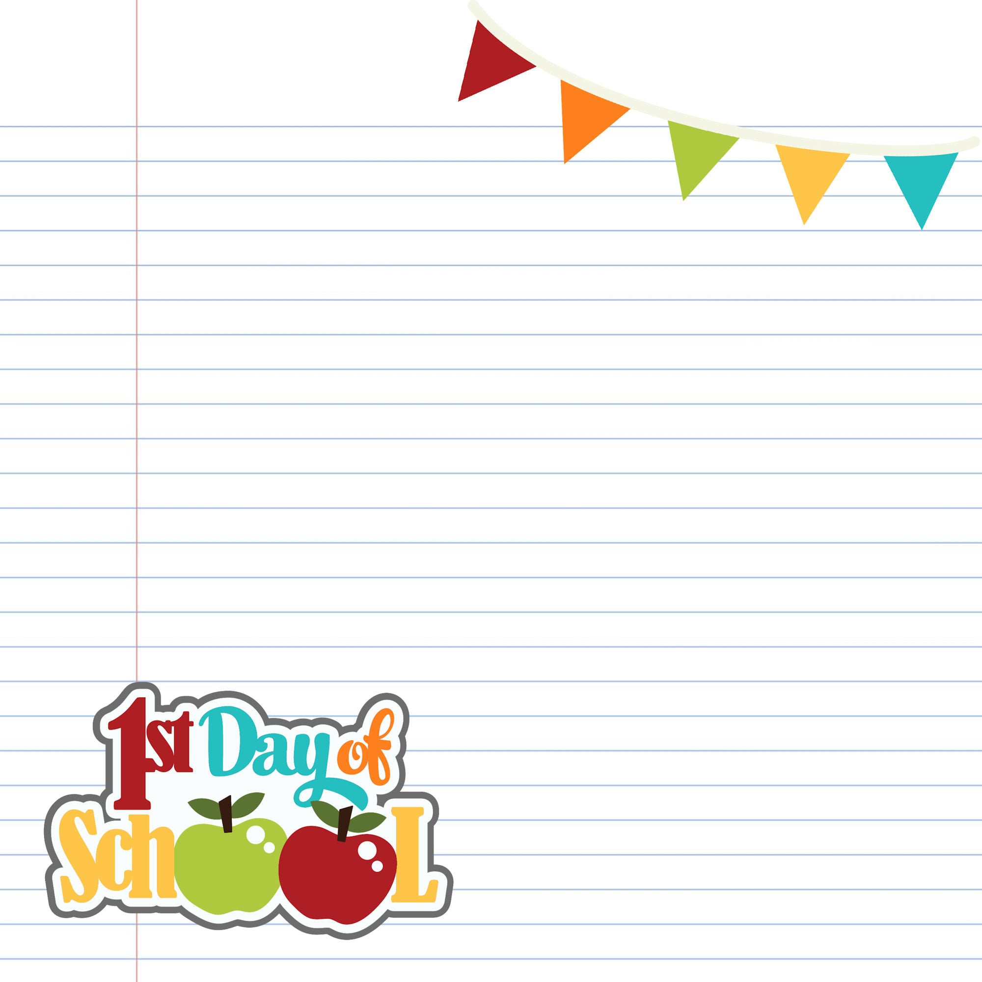 School Days Collection School Days 12 x 12 Double-Sided Scrapbook Paper by SSC Designs