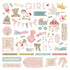 Sweet Little Princess Collection 12 x 12 Scrapbook Sticker Sheet by Photo Play Paper