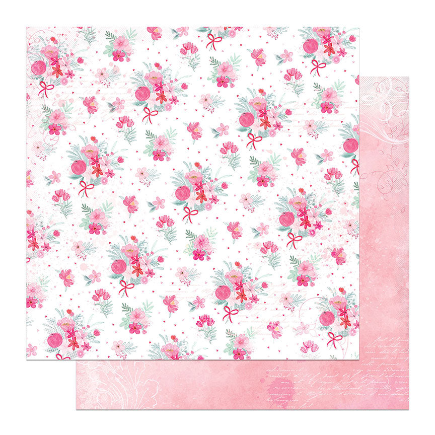 Smitten Collection Together Forever 12 x 12 Double-Sided Scrapbook Paper by Photo Play