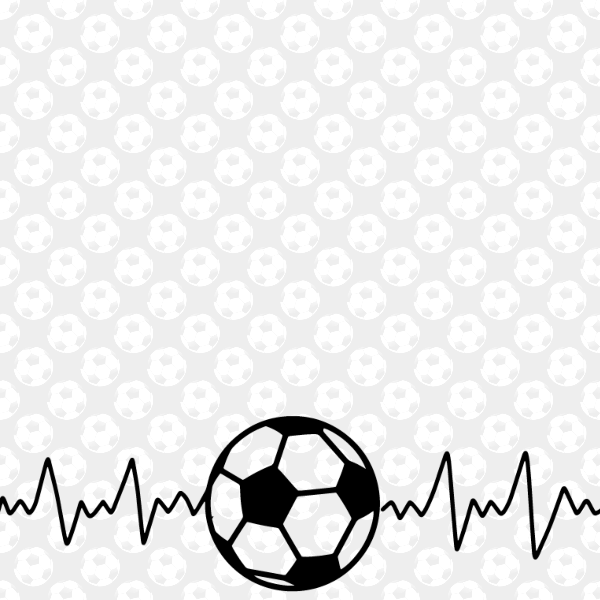Sports Beat Collection Soccer Heartbeat 12 x 12 Double-Sided Scrapbook Paper by SSC Designs
