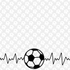 Sports Beat Collection Soccer Heartbeat 12 x 12 Double-Sided Scrapbook Paper by SSC Designs