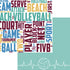 Sports Beat Collection Volleyball Heartbeat 12 x 12 Double-Sided Scrapbook Paper by SSC Designs
