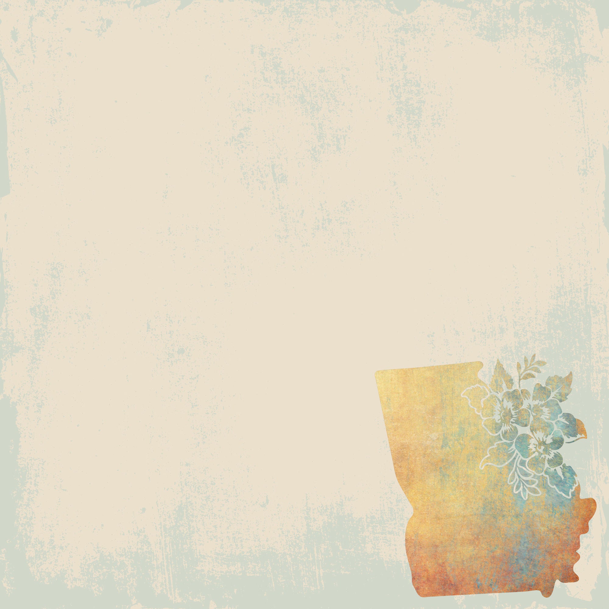 State Plates Collection Georgia 12 x 12 Double-Sided Scrapbook Paper by SSC Designs