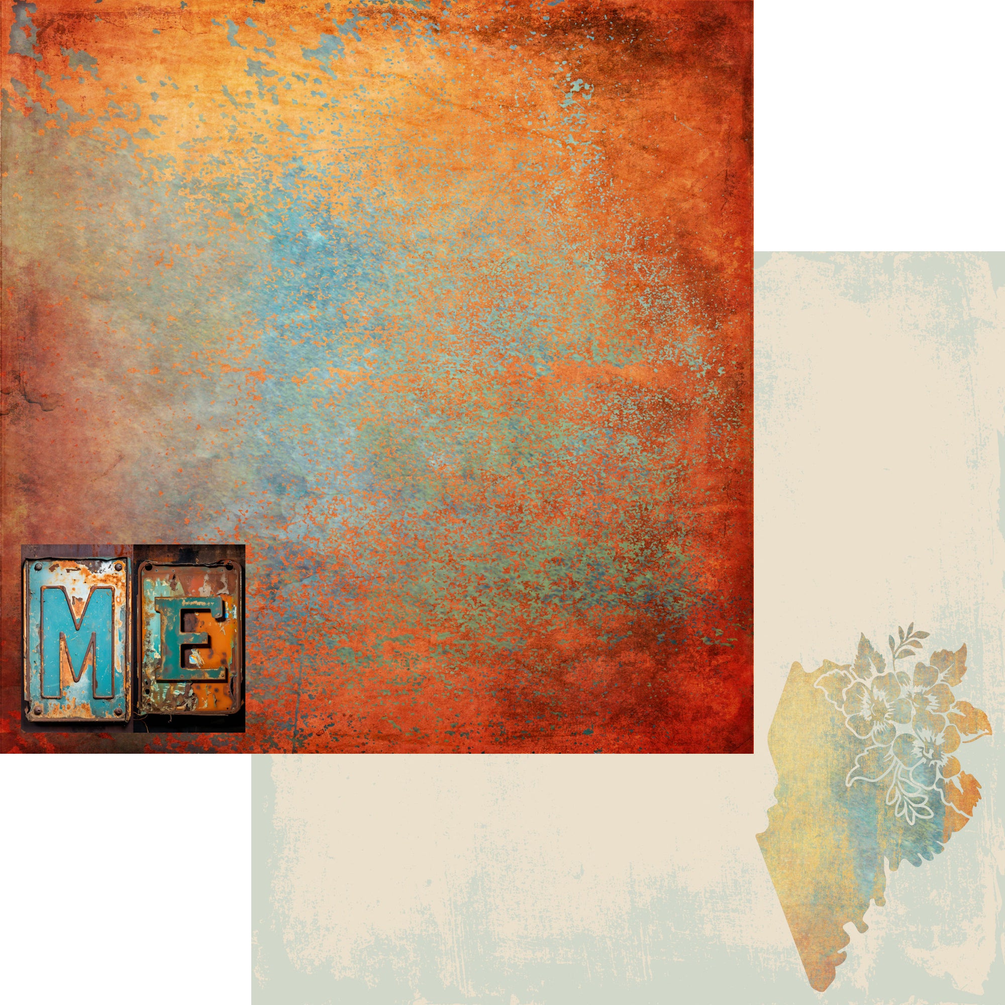 State Plates Collection Maine 12 x 12 Double-Sided Scrapbook Paper by SSC Designs