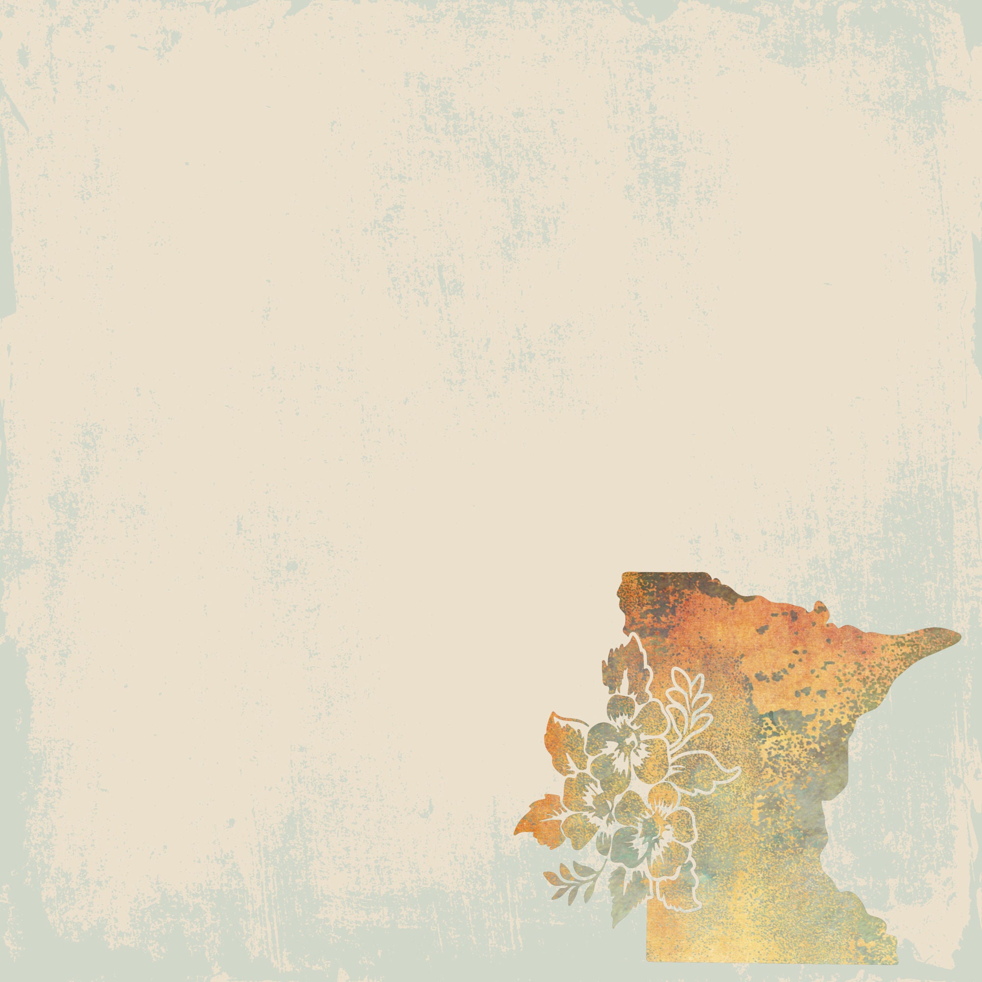 State Plates Collection Minnesota 12 x 12 Double-Sided Scrapbook Paper by SSC Designs