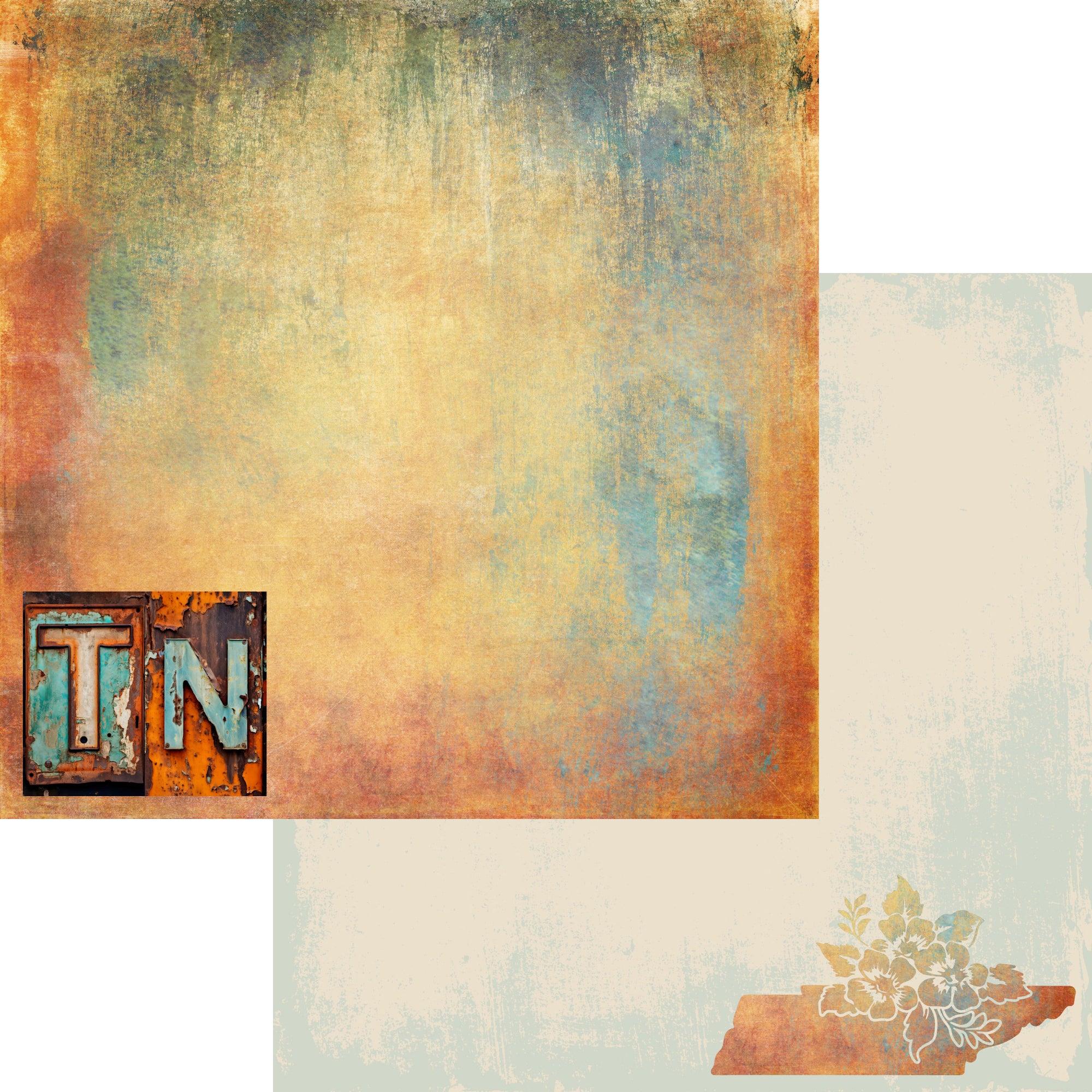 State Plates Collection Tennessee 12 x 12 Double-Sided Scrapbook Paper by SSC Designs