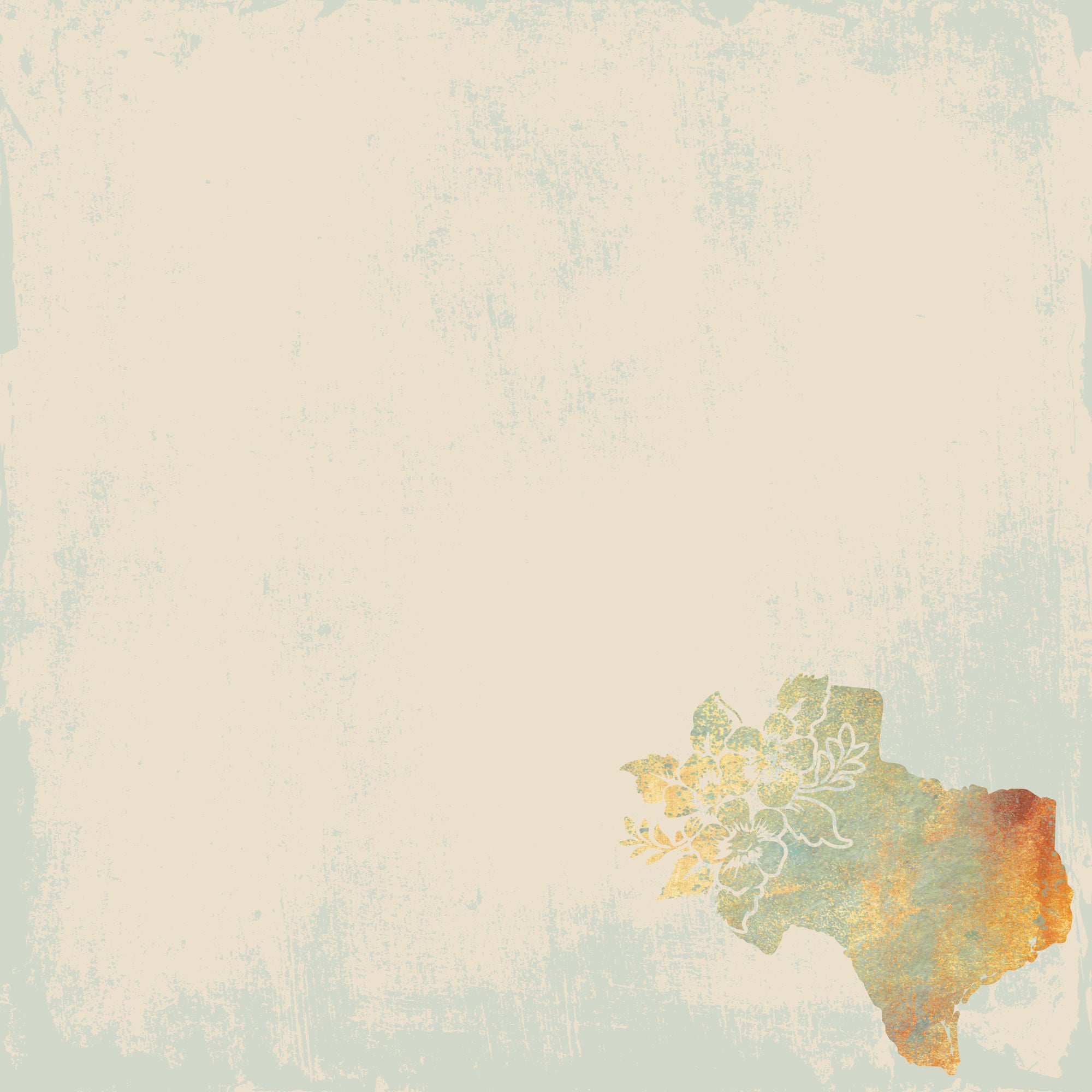 State Plates Collection Texas 12 x 12 Double-Sided Scrapbook Paper by SSC Designs