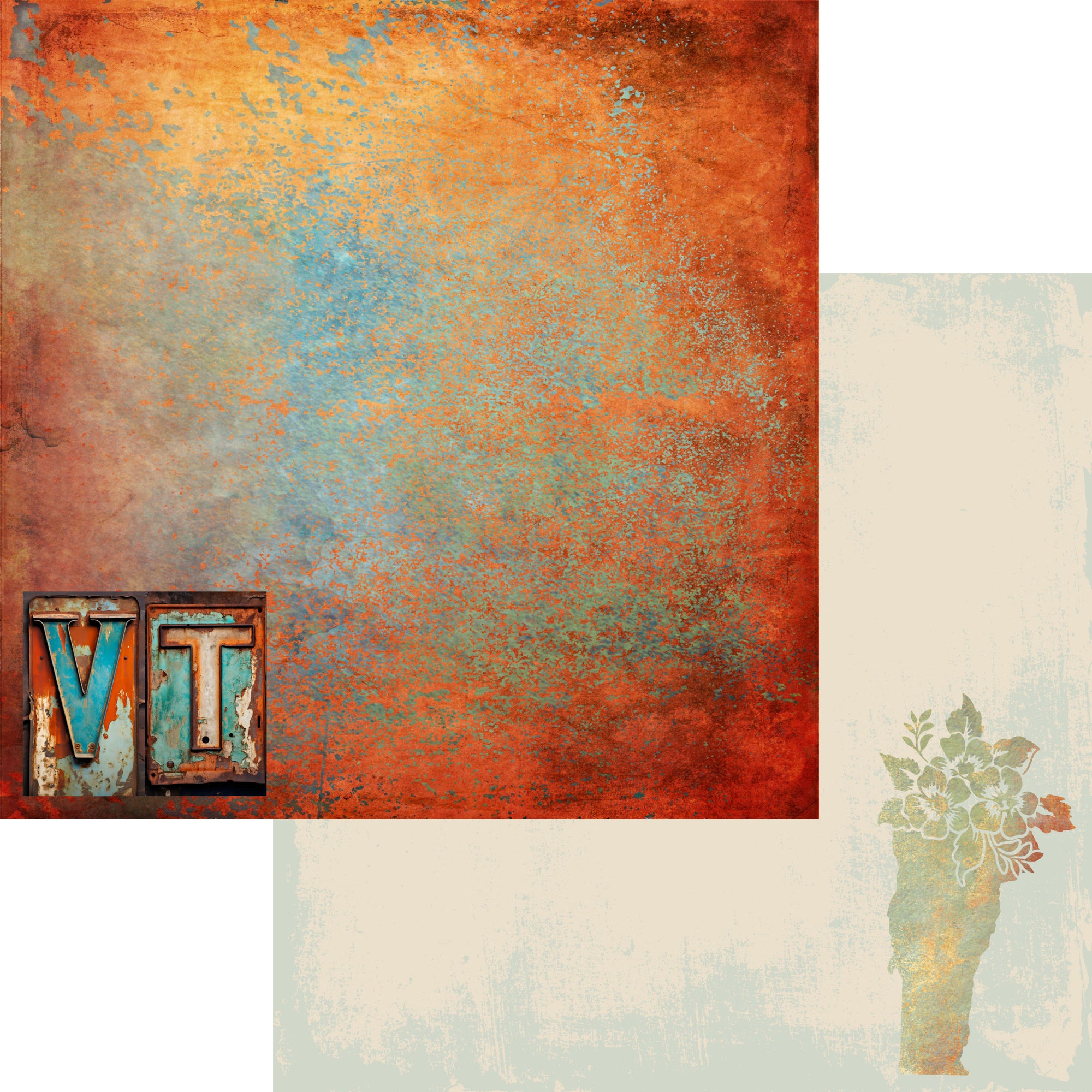 State Plates Collection Vermont 12 x 12 Double-Sided Scrapbook Paper by SSC Designs