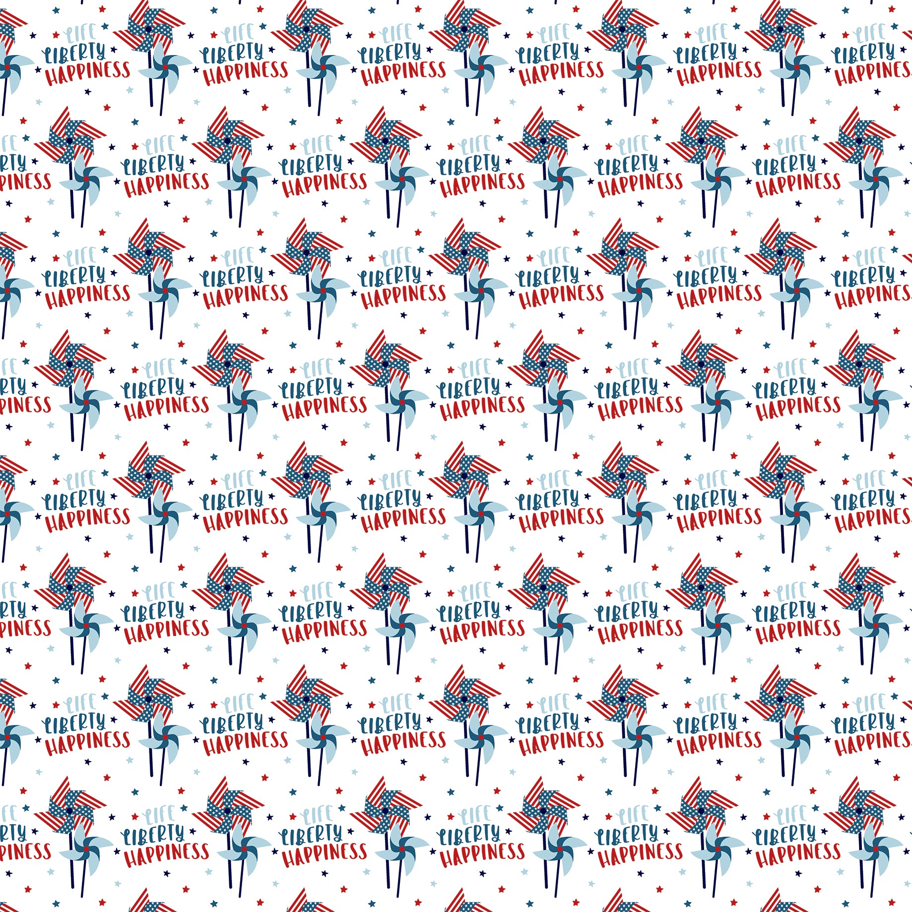Stars and Stripes Forever Collection Life And Liberty 12 x 12 Double-Sided Scrapbook Paper by Echo Park Paper