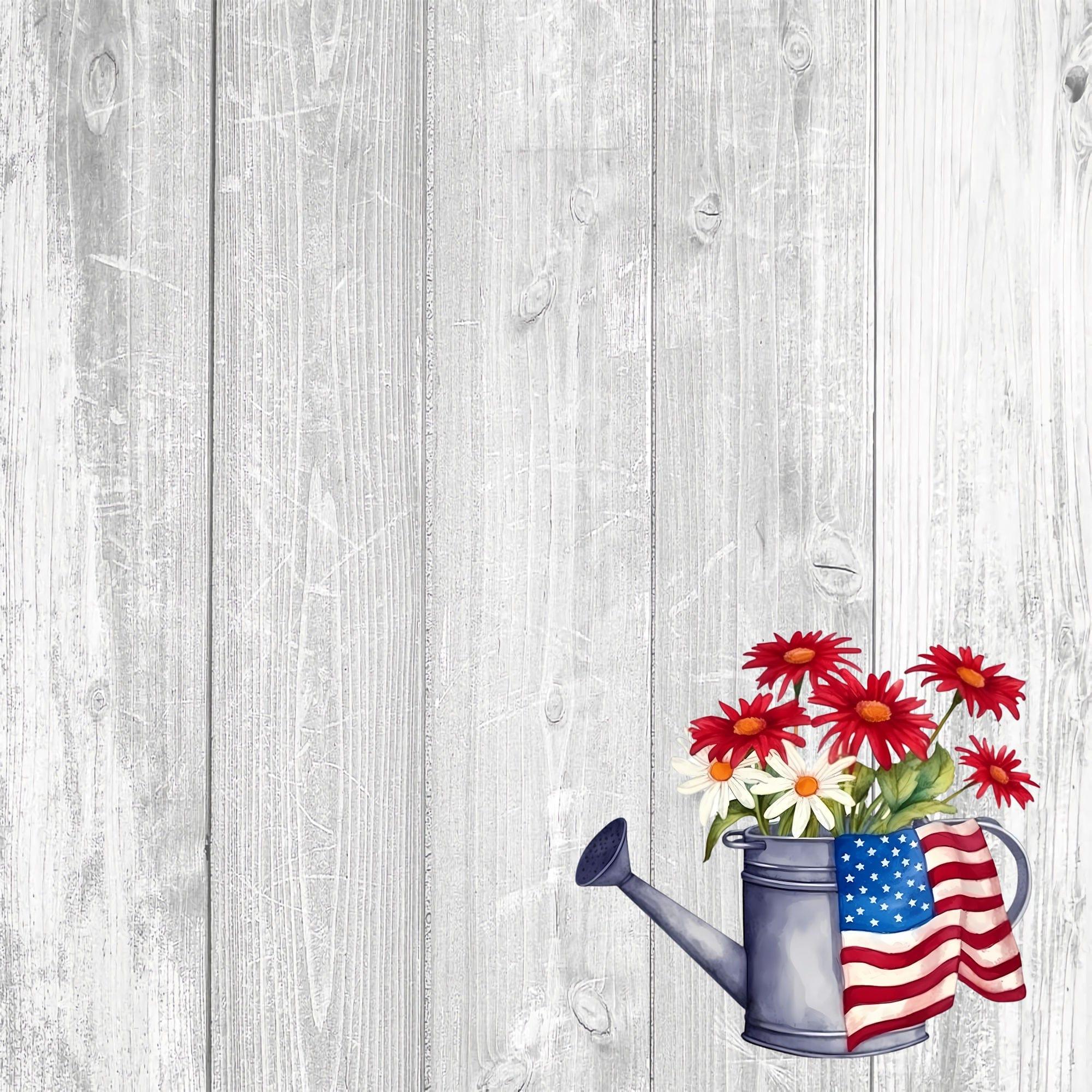 Star Spangled Spurs Collection Cowboy Hat 12 x 12 Double-Sided Scrapbook Paper by SSC Designs