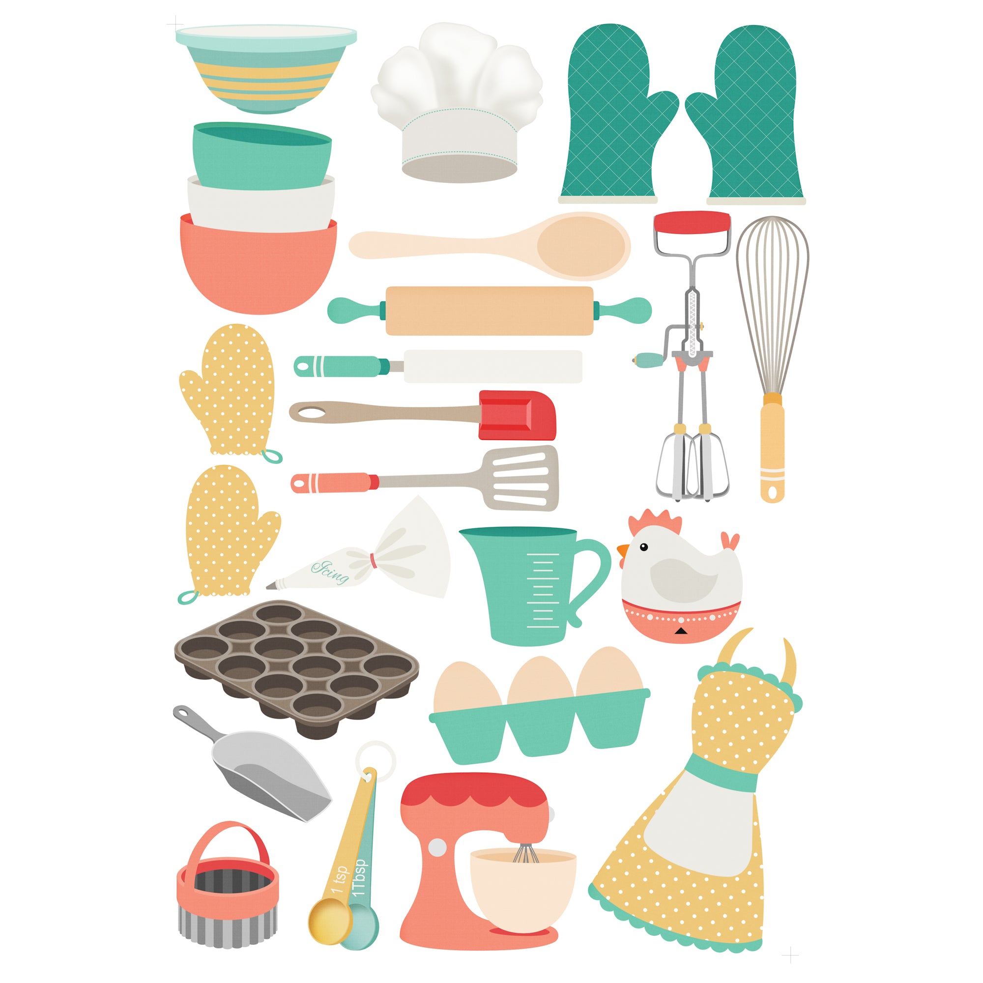 Stir It Up Collection Laser Cut Scrapbook Ephemera Embellishments by SSC Designs