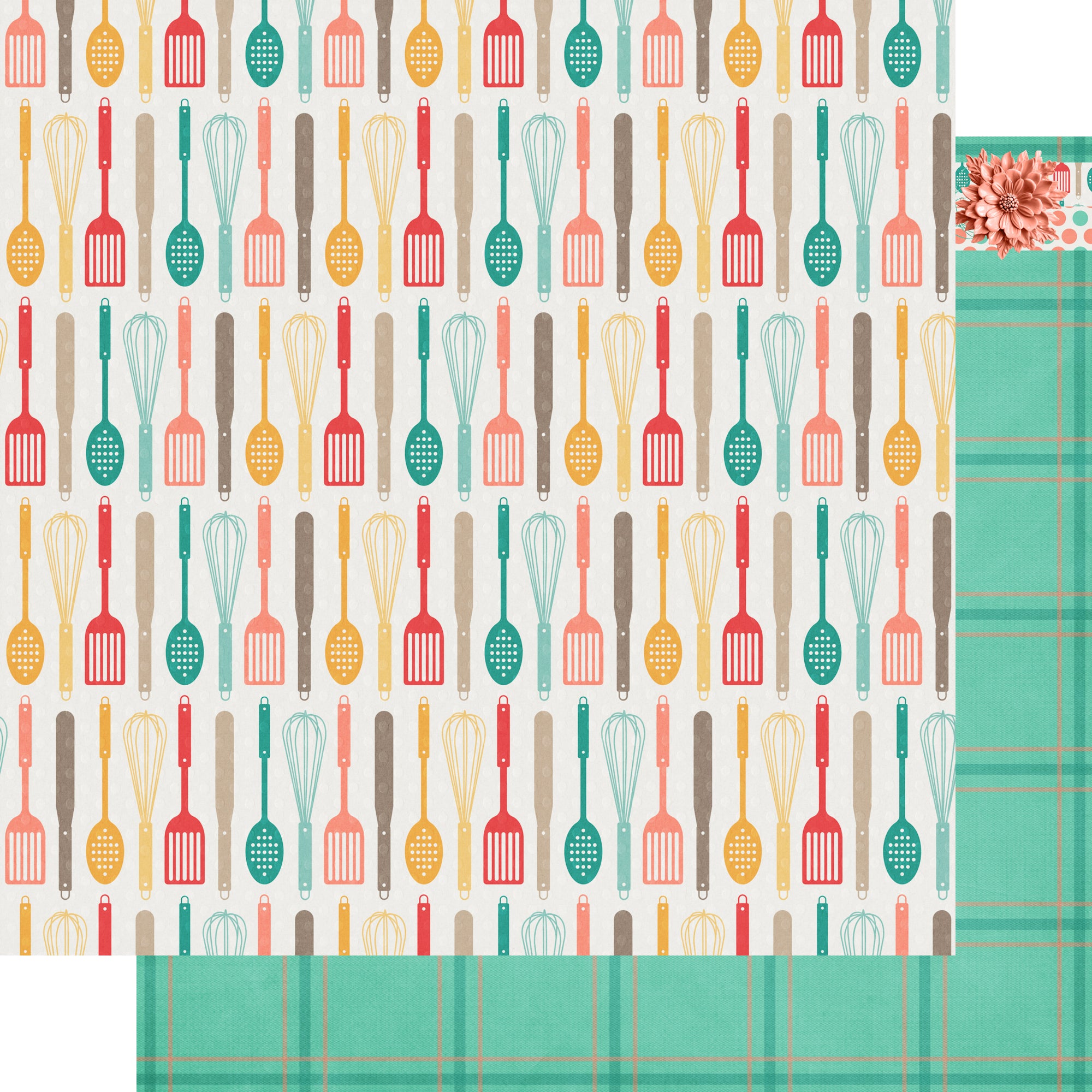 Stir It Up Collection Stir It Up 12 x 12 Double-Sided Scrapbook Paper by SSC Designs