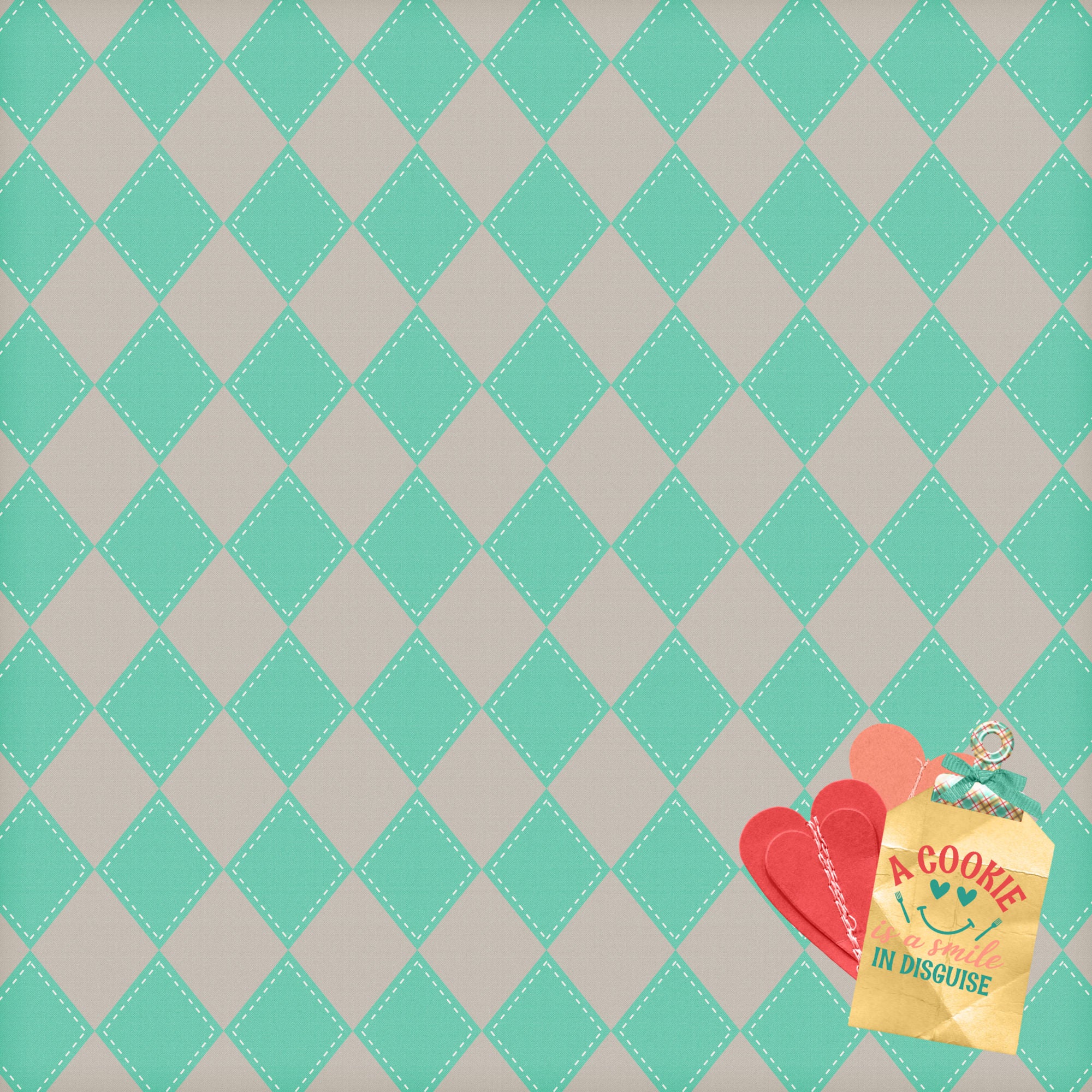 Stir It Up Collection Ingredients 12 x 12 Double-Sided Scrapbook Paper by SSC Designs