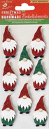 Christmas 3D Glittering Gnomes Holiday Embellishments by Little Birdie