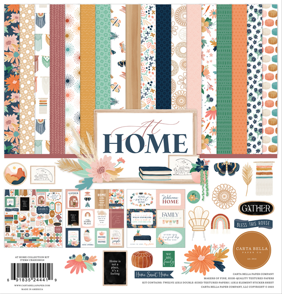 At Home Collection 12 x 12 Scrapbook Page Kit by Carta Bella