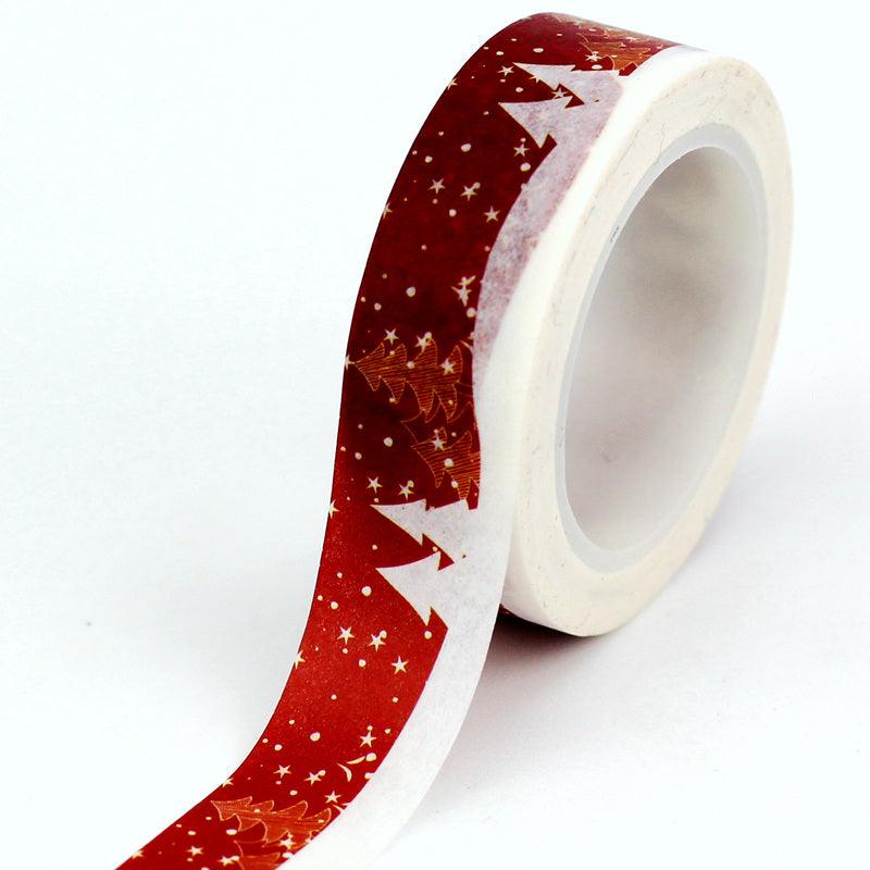 SSC Designs | Red Winter Scene Scrapbook Washi Tape