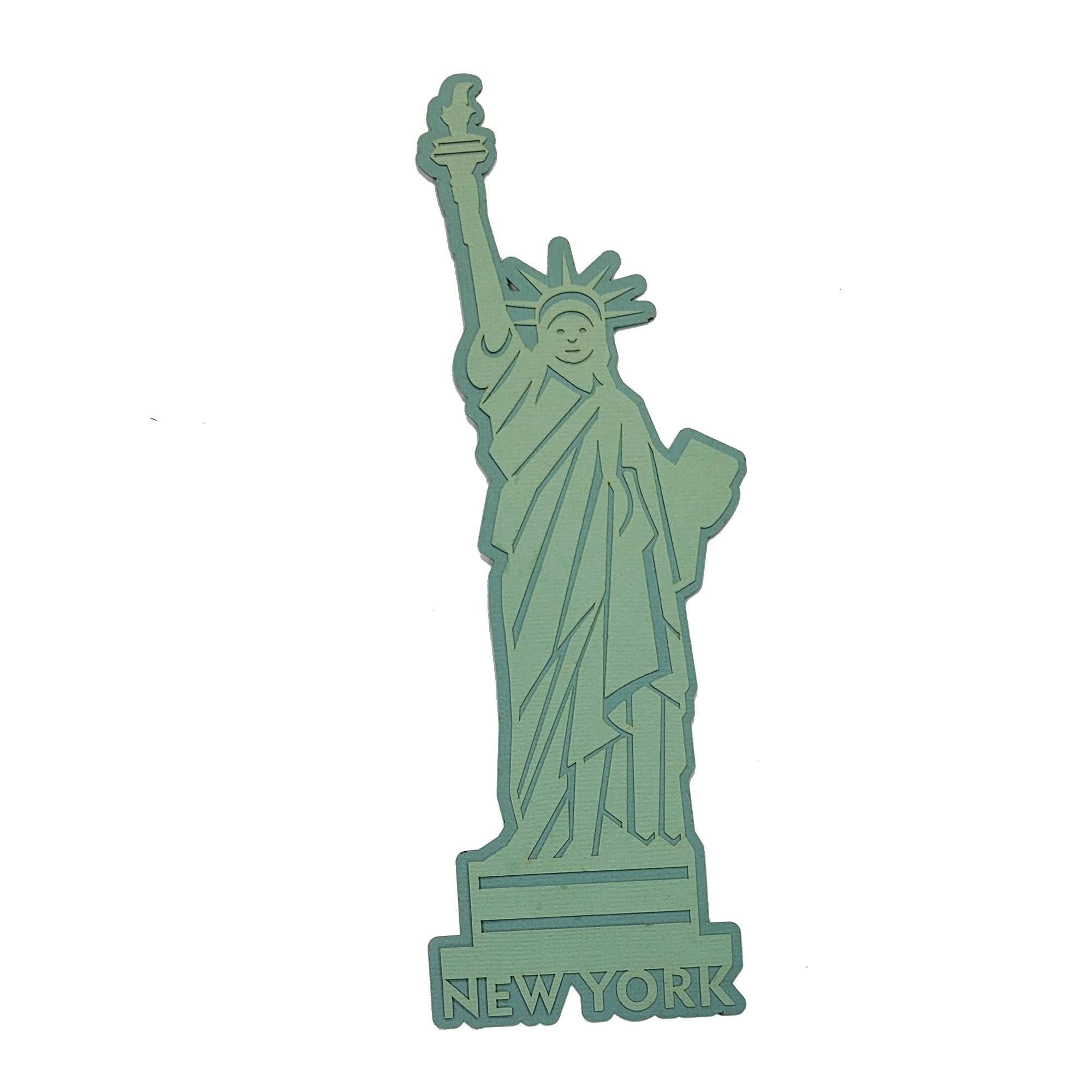 Statue of Liberty 2 x 6 Fully-Assembled Laser Cut Scrapbook Embellishment by SSC Laser Designs