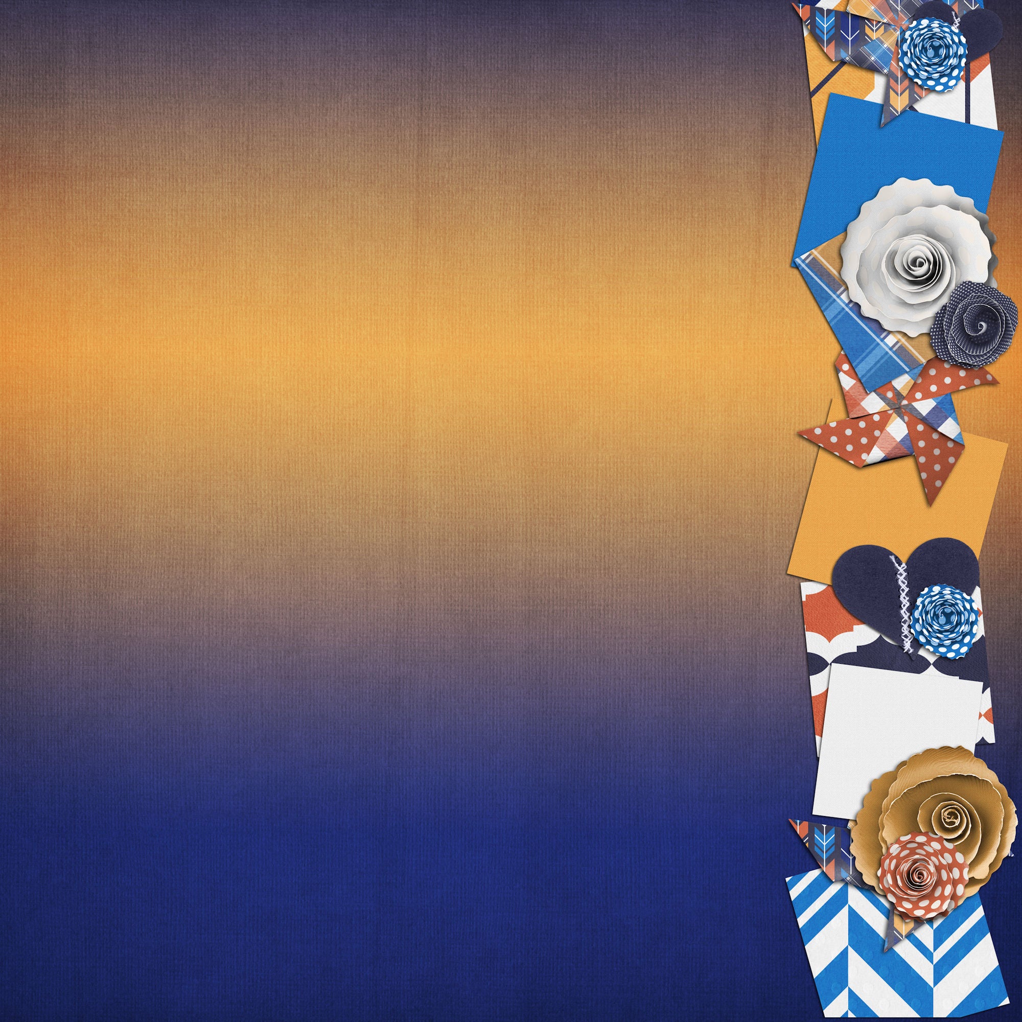 Tennessee Collection Tennessee Borders 12 x 12 Double-Sided Scrapbook Paper by SSC Designs