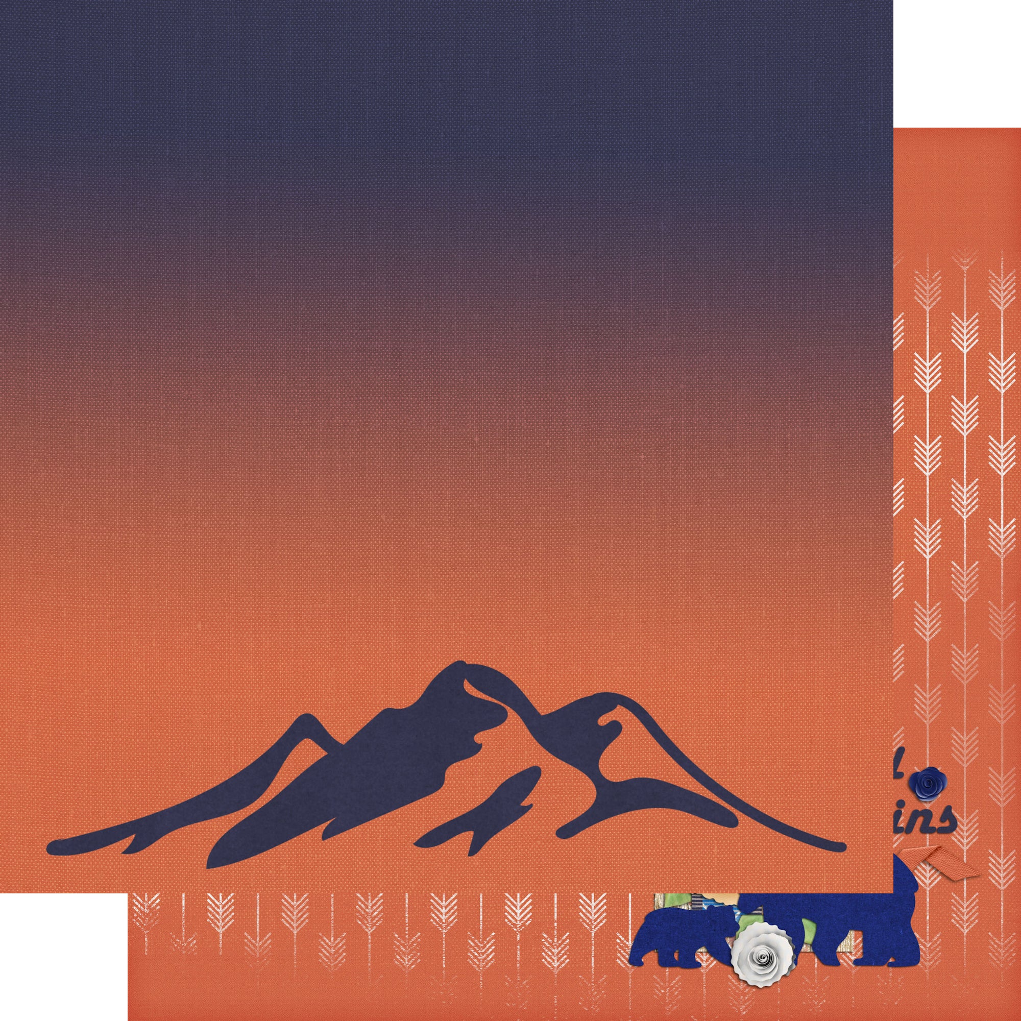 Tennessee Collection Smoky Mountains 12 x 12 Double-Sided Scrapbook Paper by SSC Designs