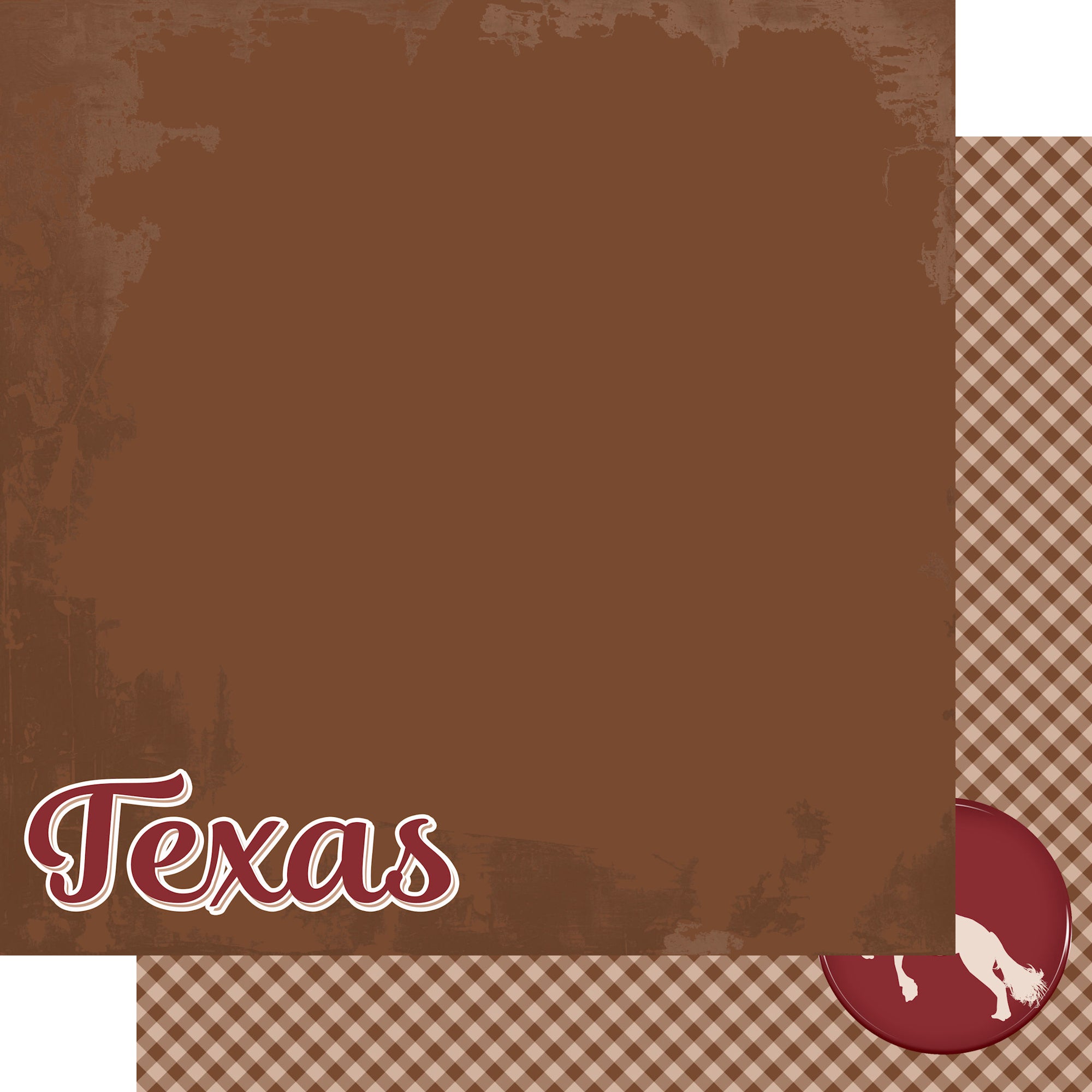 Texas Collection Texas Rodeo 12 x 12 Double-Sided Scrapbook Paper by SSC Designs