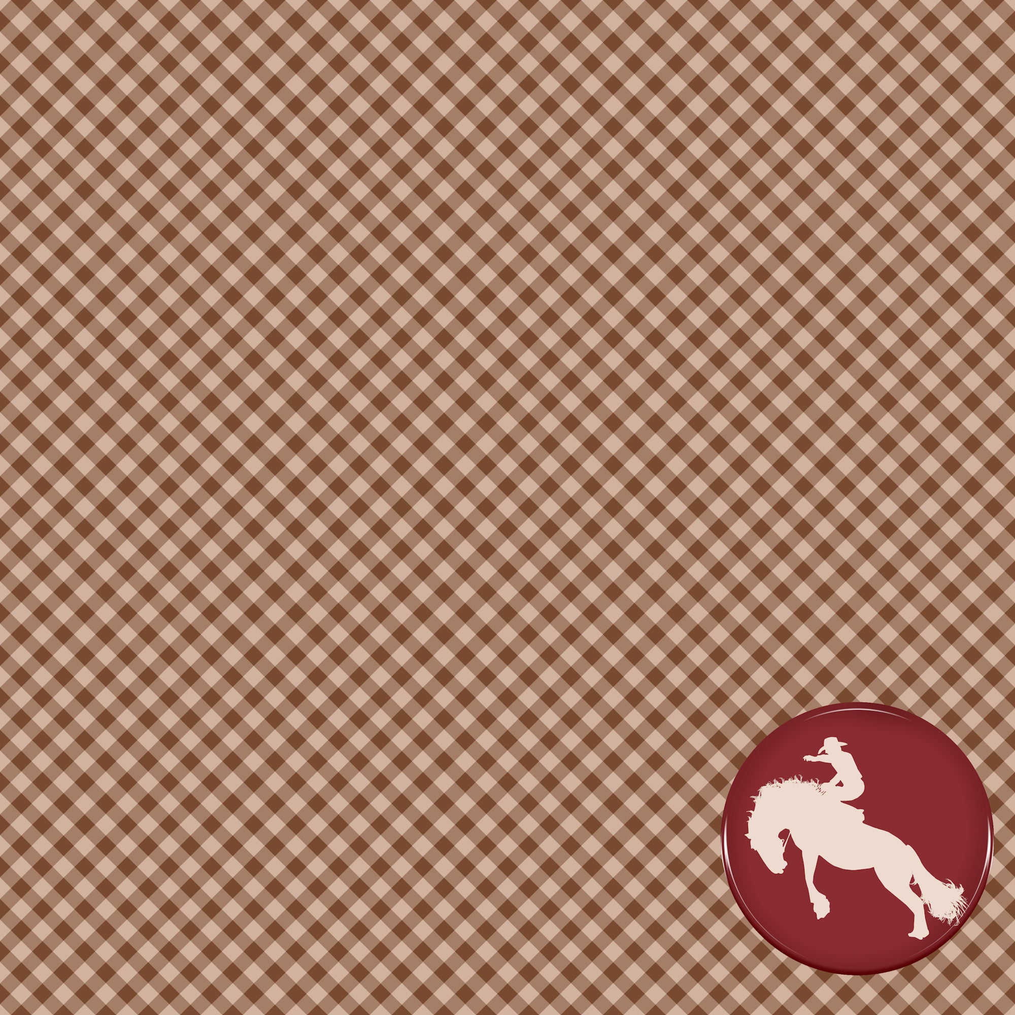 Texas Collection Texas Rodeo 12 x 12 Double-Sided Scrapbook Paper by SSC Designs