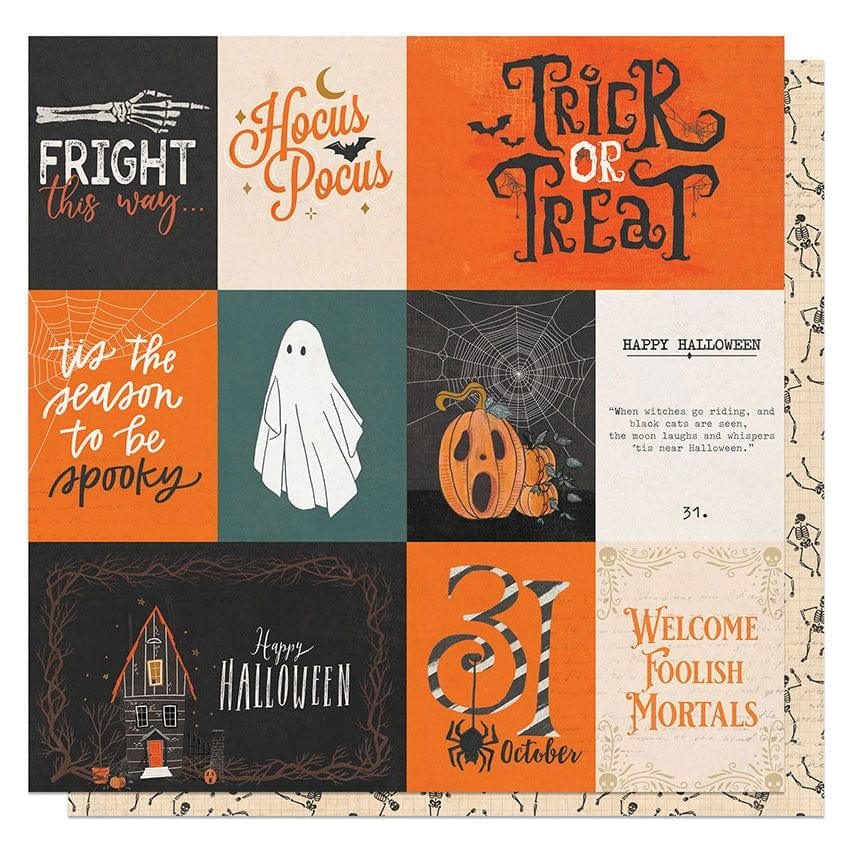 Trick or Treat Collection Fright This Way 12 x 12 Double-Sided Scrapbook Paper by Photo Play Paper - Scrapbook Supply Companies