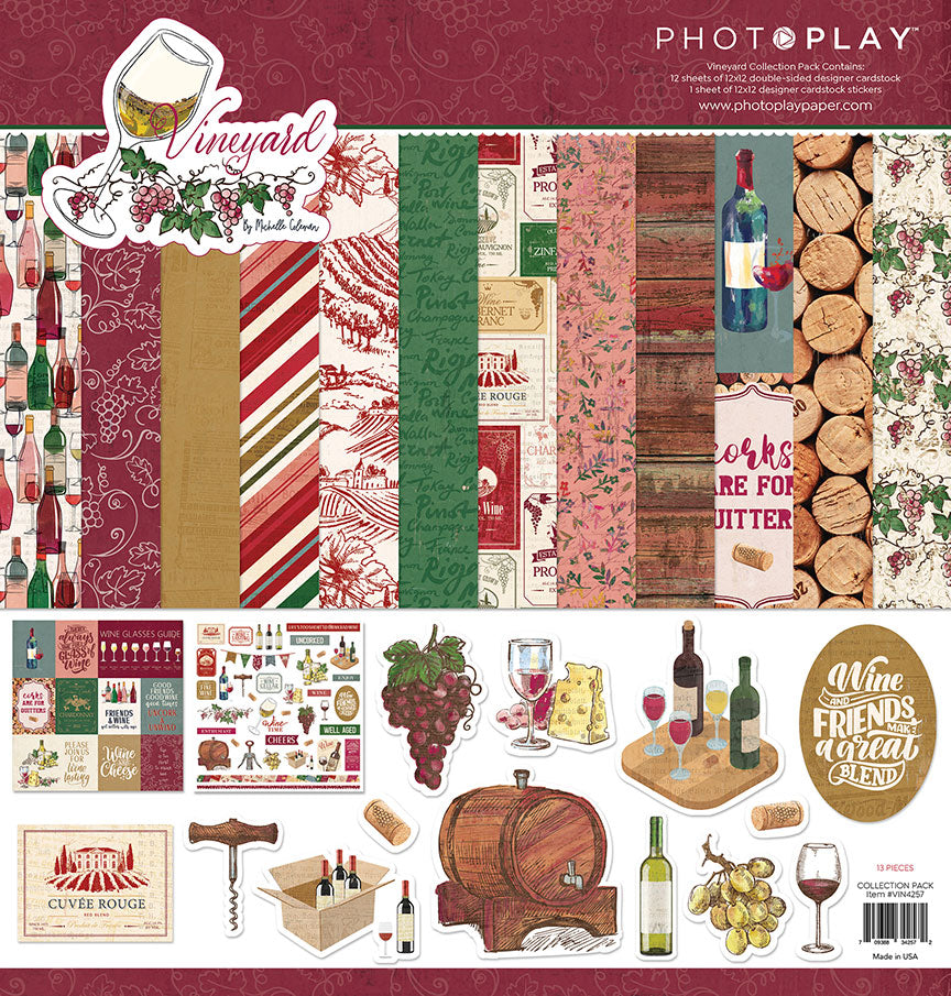 Vineyard Collection 12 x 12 Scrapbook Collection Kit by Photo Play Paper