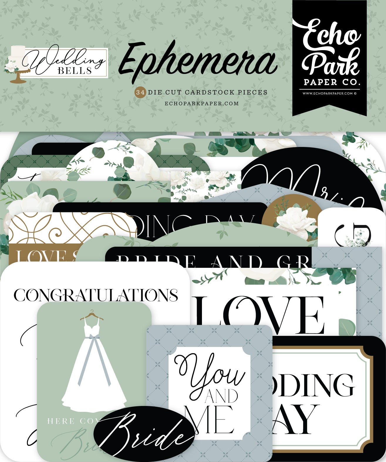 SSC Designs | Rustic Wedding Scrapbook Ephemera Embellishments