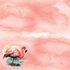 Watercolor Wildlife Collection Flamingo 12 x 12 Double-Sided Scrapbook Paper by SSC Designs