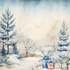 Wonderful Winter Collection Winter Snow People 12 x 12 Double-Sided Scrapbook Paper by SSC Designs