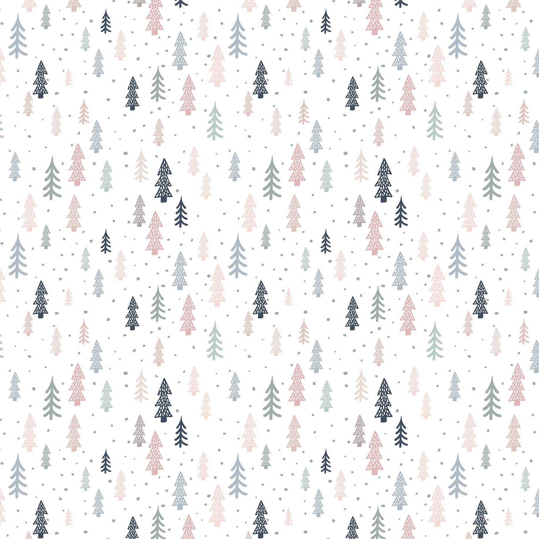 Winterland Collection Into The Woods 12 x 12 Double-Sided Scrapbook Paper by Echo Park Paper