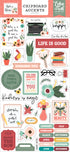 Year In Review Collection 6 x 12 Scrapbook Chipboard Accents by Echo Park Paper