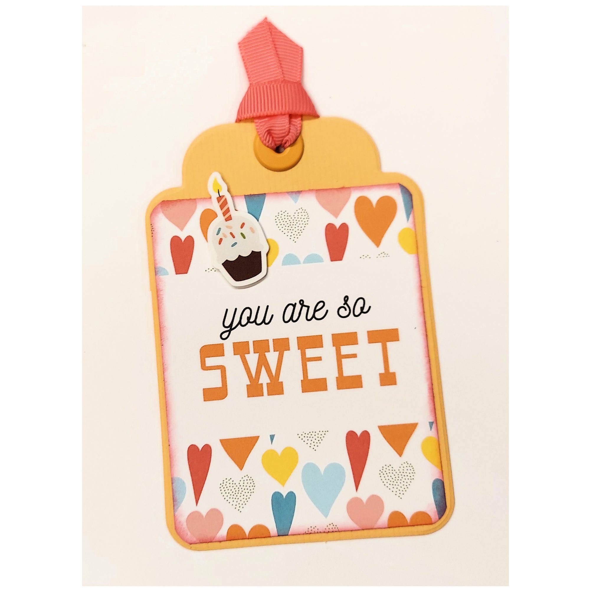 You Are So Sweet Tag 3 x 5 Coordinating Scrapbook Tag Embellishment by SSC Designs