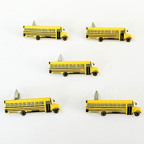 School Collection School Bus Scrapbook Brads by Eyelet Outlet - Pkg. of 12