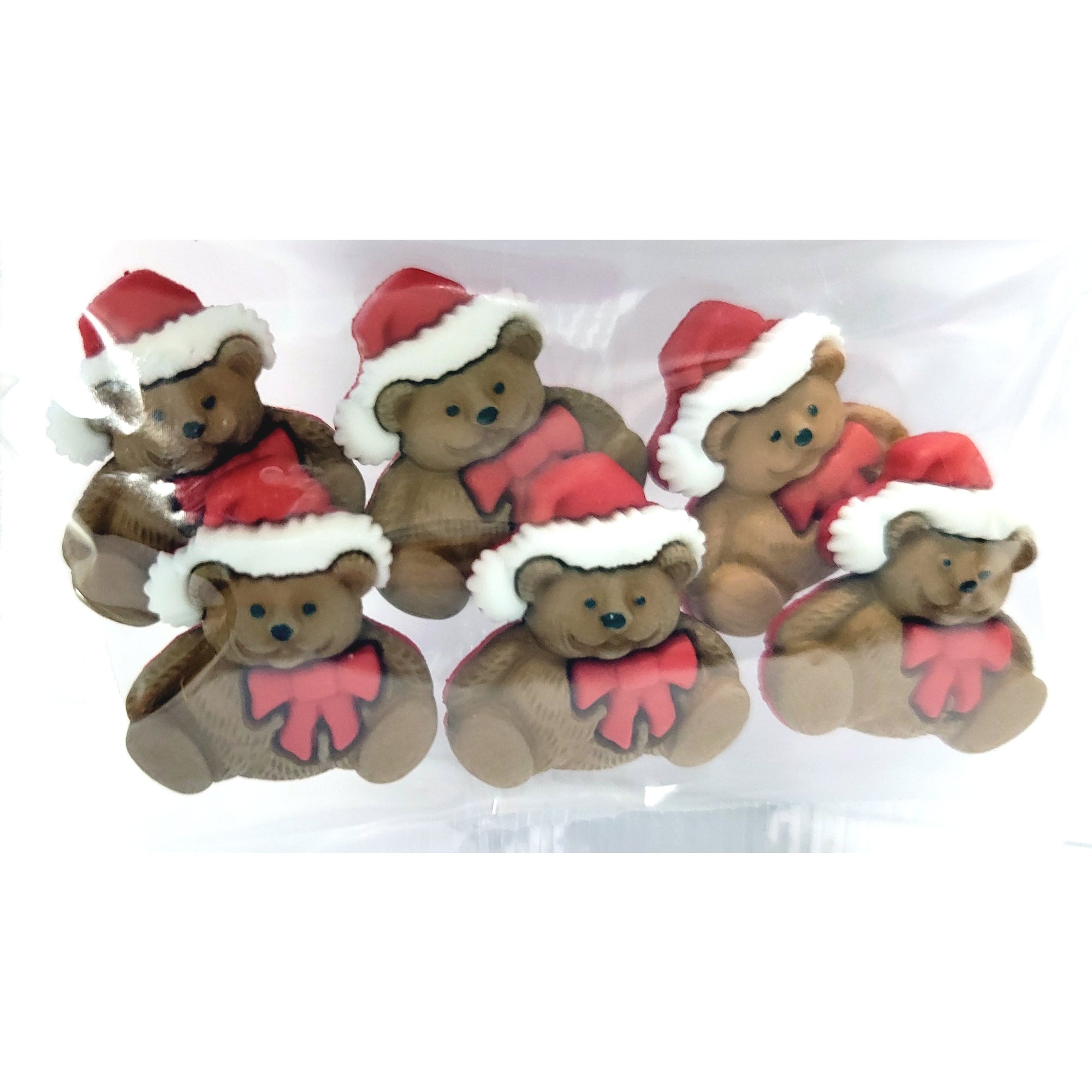Dress It Up Buttons | Teddy Bear Christmas Scrapbook Buttons Dress It Up Buttons | Teddy Bear Christmas Scrapbook Buttons