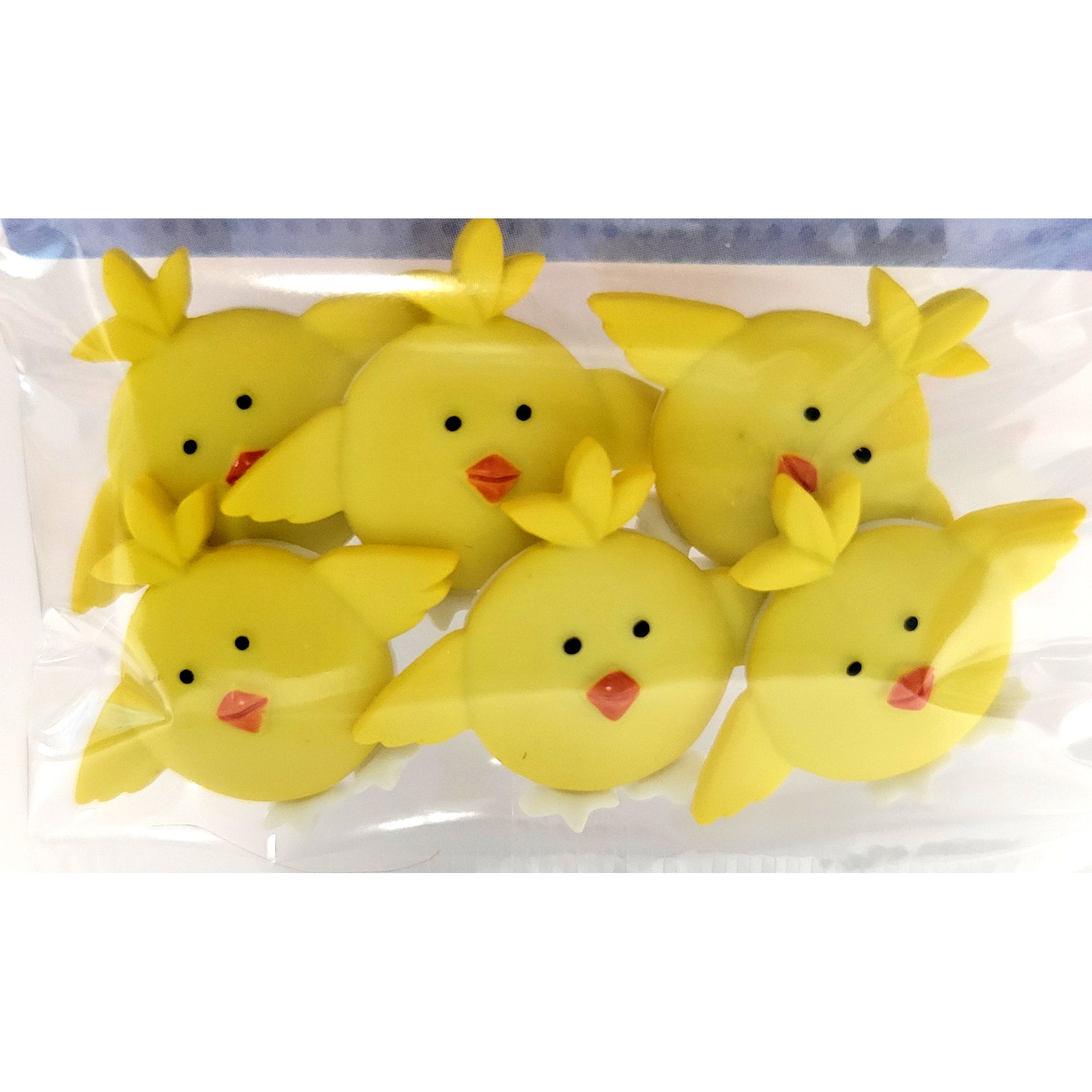 Dress It Up Collection Chunky Chicks Scrapbook Buttons by Jesse James Buttons - 6 pieces