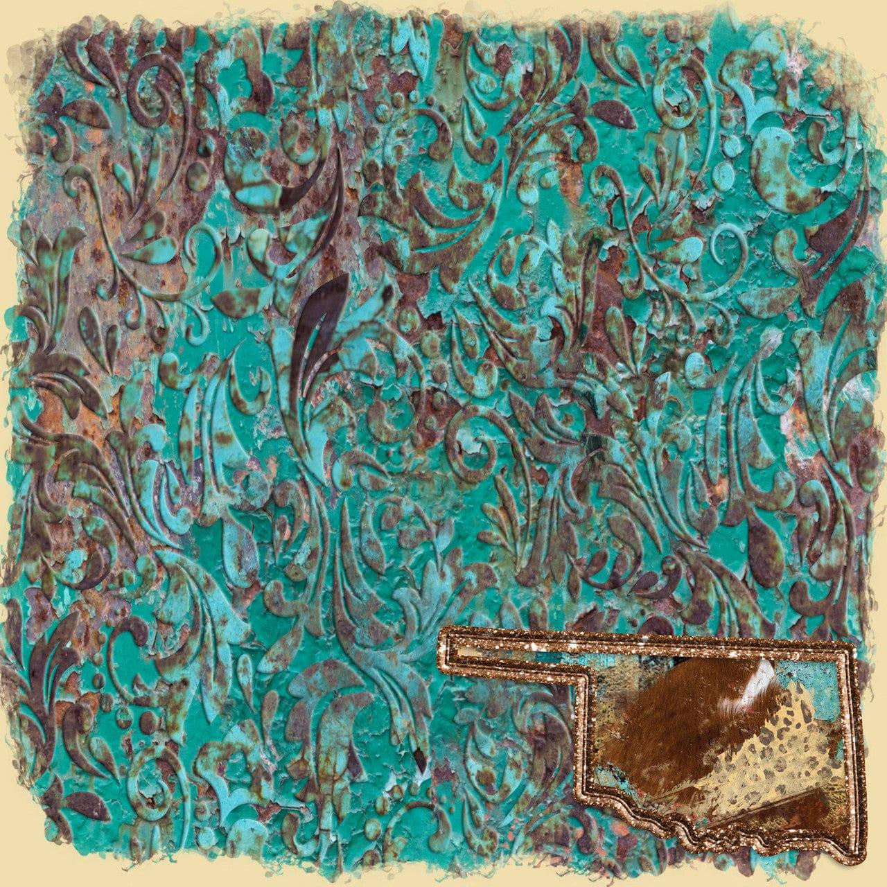 Stateside Collection Oklahoma Serape 12 x 12 Double-Sided Scrapbook Paper by SSC Designs