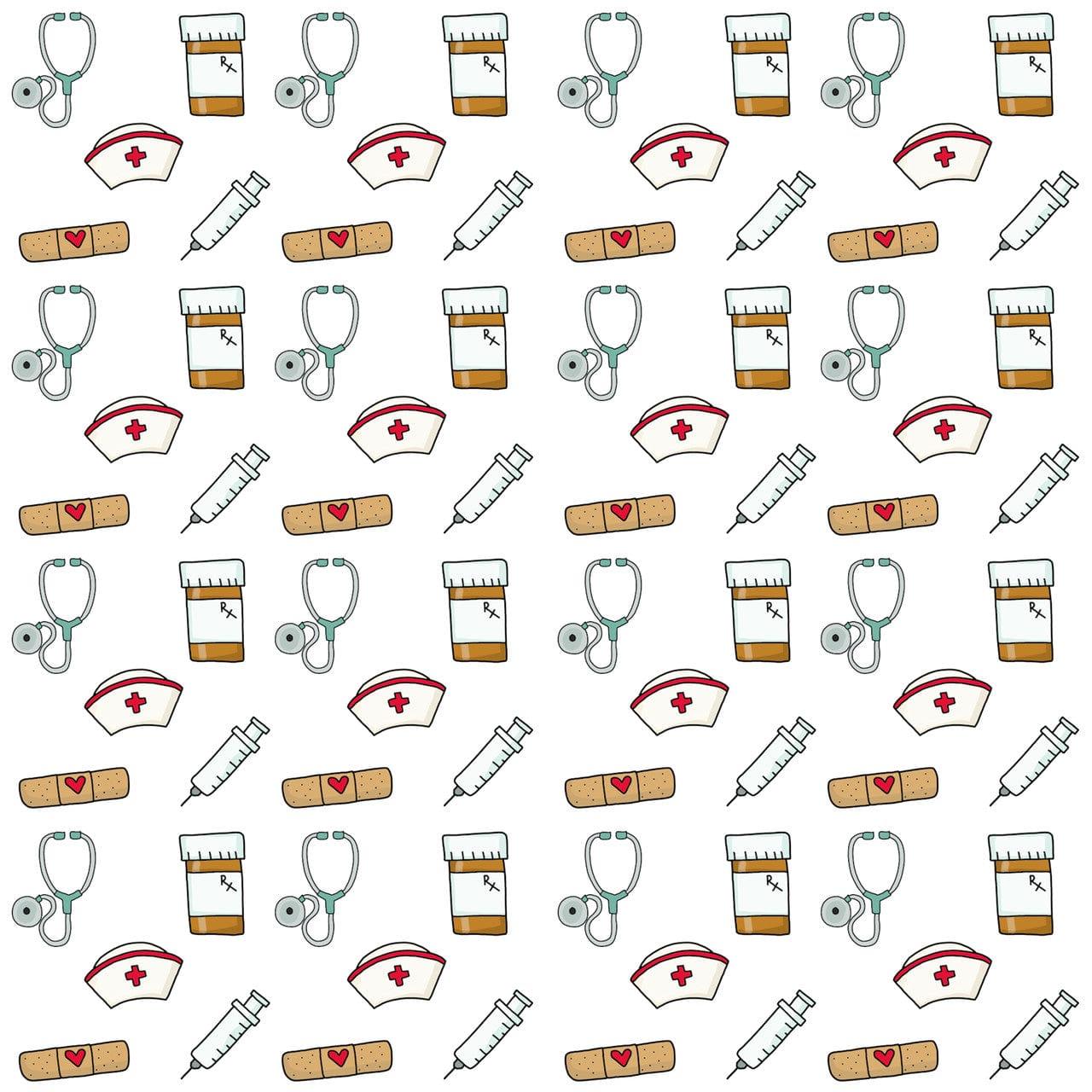Occupation Collection Nurse Pride 12 x 12 Double Sided Scrapbook Paper by SSC Designs