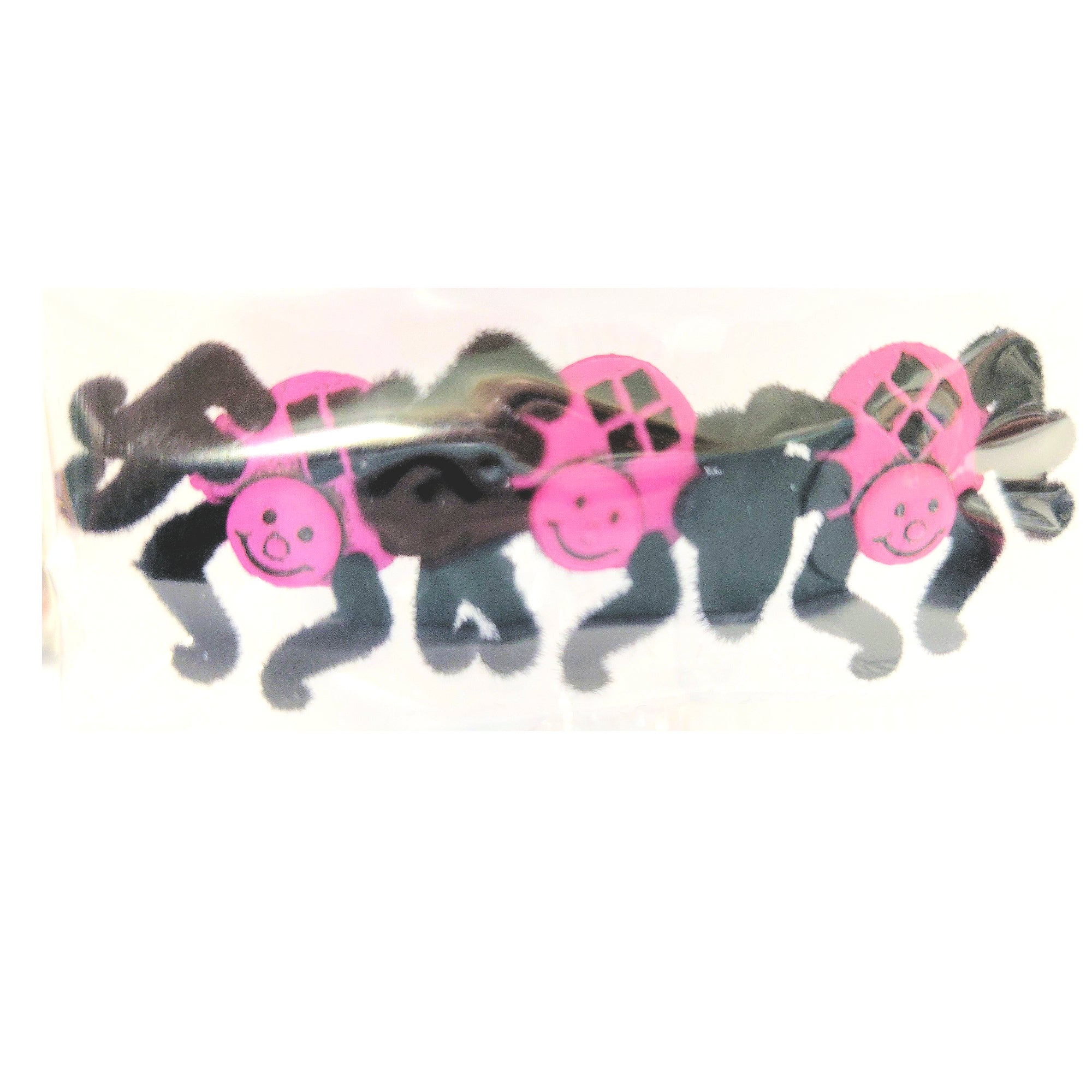 Dress It Up Collection Fuzzy Spiders Scrapbook Button Embellishments