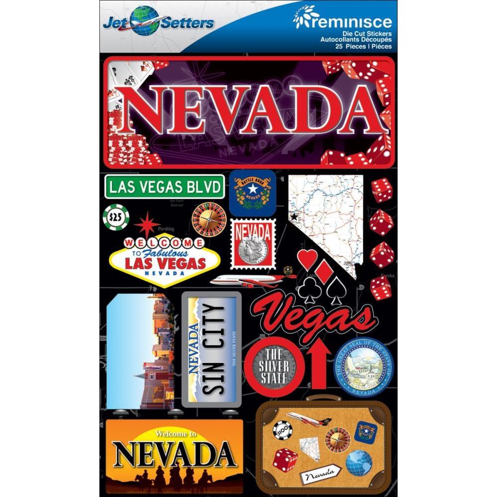 Jetsetters Collection Nevada 5 x 7 Scrapbook Embellishment by Reminisce - Scrapbook Supply Companies