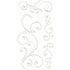 Our Brads Need Friends Collection 4 x 7 White Pearl Swirl Scrapbook Bling by Eyelet Outlet - Scrapbook Supply Companies