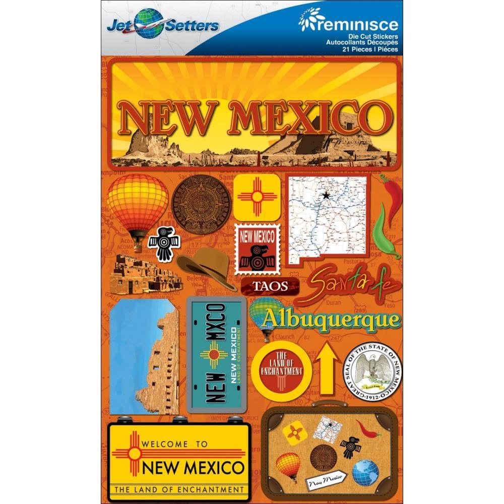 Jetsetters Collection New Mexico 5 x 7 Scrapbook Embellishment by Reminisce - Scrapbook Supply Companies