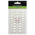Our Brads Need Friends Collection 3 x 5 White Scrapbook Enamel Sticky Back Dots by Eyelet Outlet 60 Count - Scrapbook Supply Companies