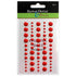 Our Brads Need Friends Collection 3 x 5 Red Scrapbook Enamel Sticky Back Dots by Eyelet Outlet 60 Count - Scrapbook Supply Companies