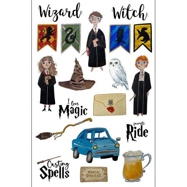 Magical Wizards & Witches Collection Witch & Wizard #1 Laser Die Cut-Outs by Scrapbook Customs - Scrapbook Supply Companies