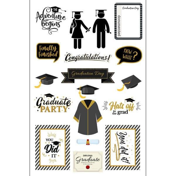Graduation Stars Collection You Did It 6 x 8 Laser Die Cuts by Scrapbook Customs - Scrapbook Supply Companies